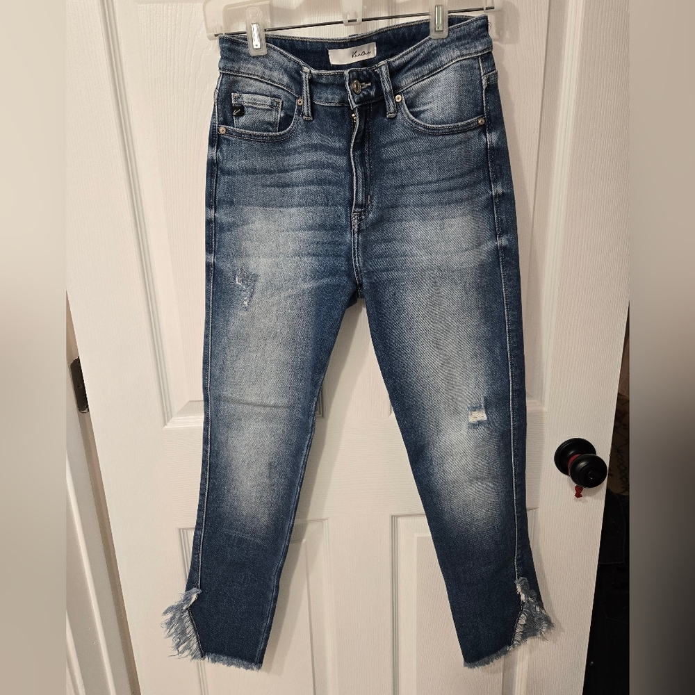 KanCan Fringe Ankle Jeans Size 27